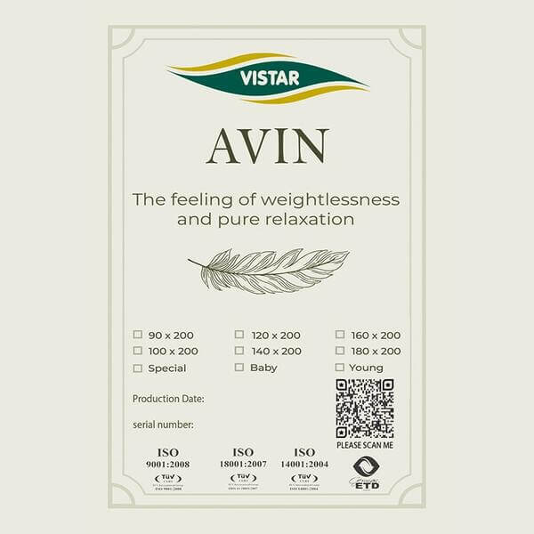 تشک ویستر آوین نوین | طبی فنر منفصل