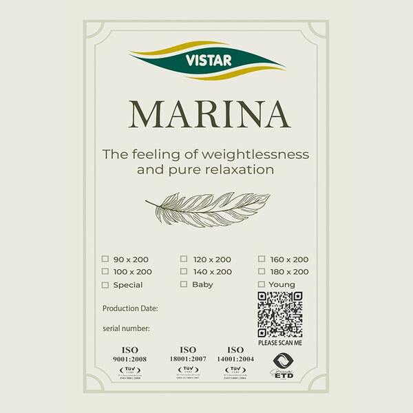 تشک ویستر مارینا | طبی فنر متصل